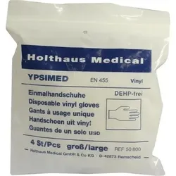 HANDSCHUHE Einmal YPSIMED Vinyl groß 4 St
