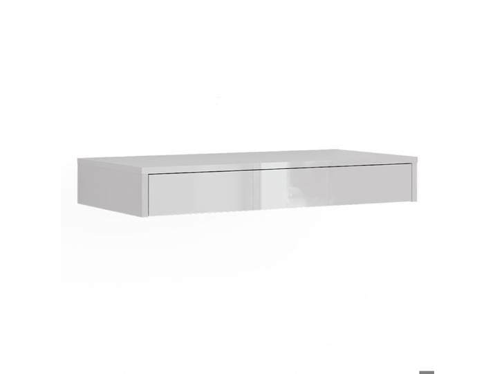 Etagère Sherry 81.4x12cm avec tiroir Blanc Haute brillance Vicco 56572