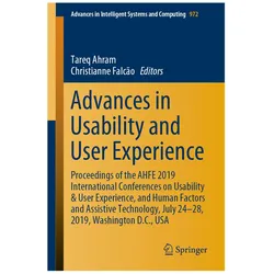 Advances in Usability and User Experience, Fachbücher von Tareq Ahram, Christianne Falcão
