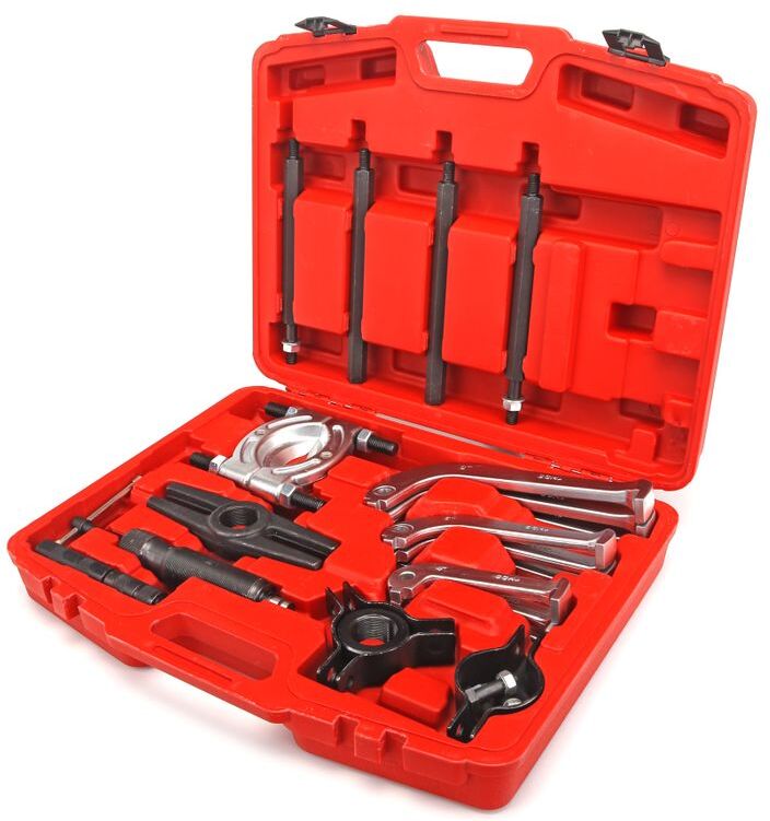HBM Hydraulisches Abzieherset für Riemenscheiben und Lager, 23-teilig