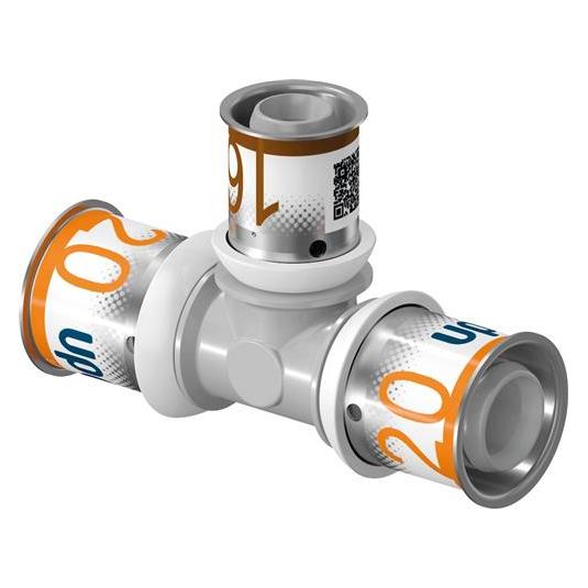 Uponor S-Press PLUS reducing tee PPSU 20-16-16 (Pressverbindung) (1039949)