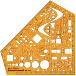 STANDARDGRAPH Zeichenschablone stano-Elektro 8191