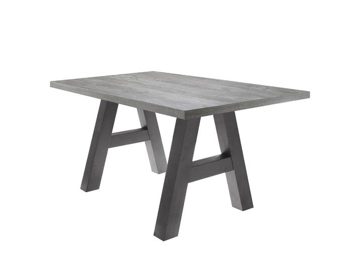 Esstisch Leeton I 140 x 90cm Grau/Beton Dekor