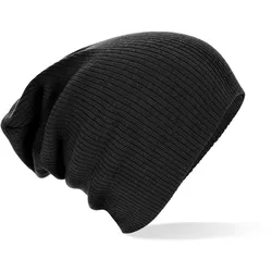 Beechfield Unisex Langer Beanie B461 black one size