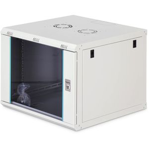 Digitus Netzwerkschrank Dynamic-N Serie, DN-37106, 19 Zoll, Wandgehäuse, 60 kg, 600 x 474 x 600 mm, lichtgrau, 9 HE