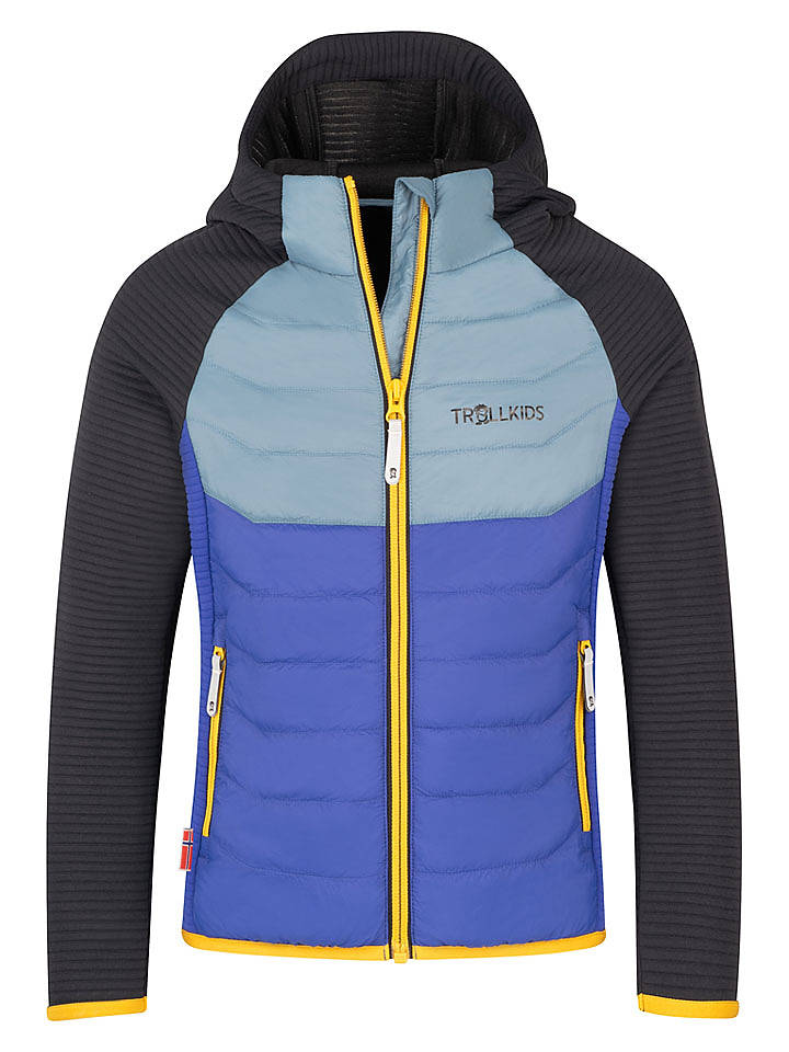 Trollkids Hybrid-Fleecejacke "Sirdal" in Schwarz - 176