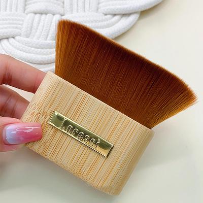 Perfect Picks Market Premium Wooden Nail Dust Cleaning Brush For Acrylic UV Gel Manicure & Pedicure black