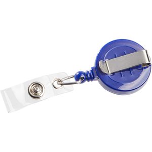 Böttcher-AG Ausweishalter, Jojo, mit Druckknopfschlaufe, blau