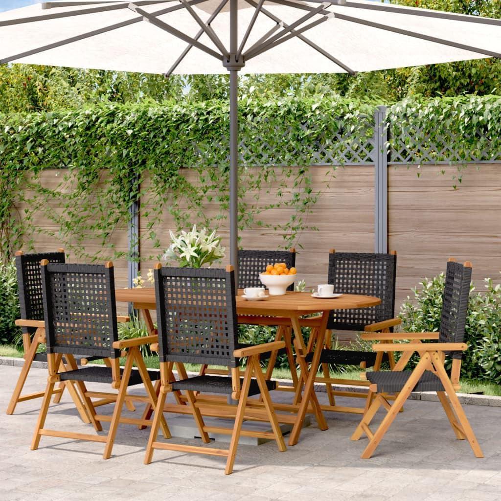 Gartenstühle - Gartenmöbel - Gartenstühle-Sets - Liegestühle - Terrassenstühle - Verstellbar mit Beleuchtungsfunktion