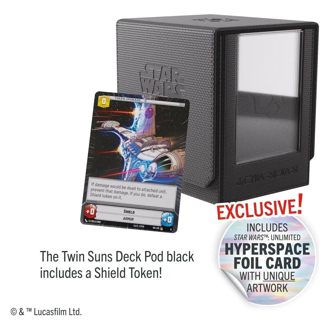 Gamegenic GGS20220 - Star Wars: Unlimited Twin Suns Deck Pod - Black (GGS20220ML)