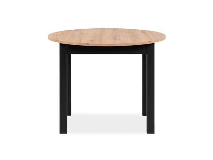 möbelando Esstisch >Coburg< in Artisan Oak/schwarz - 100x76x100cm (BxHxT)