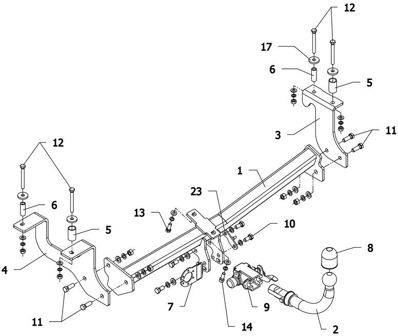Attelage Suzuki Wagon R 5 Places (10/02-03/08) RDSOH