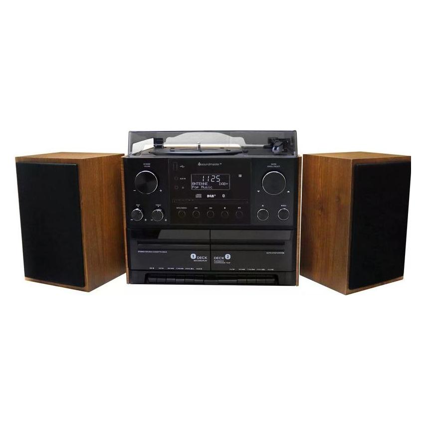 Soundmaster MCD5600 (Bluetooth, CD Player, Plattenspieler, 2x 5 W) (MCD5600BR)