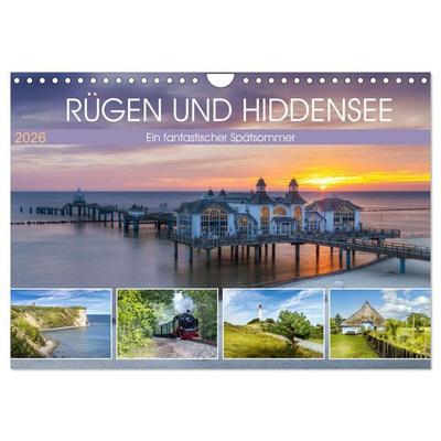 RÜGEN UND HIDDENSEE Ein fantastischer Spätsommer (Wandkalender 2026 DIN A4 quer), CALVENDO Monatskalender