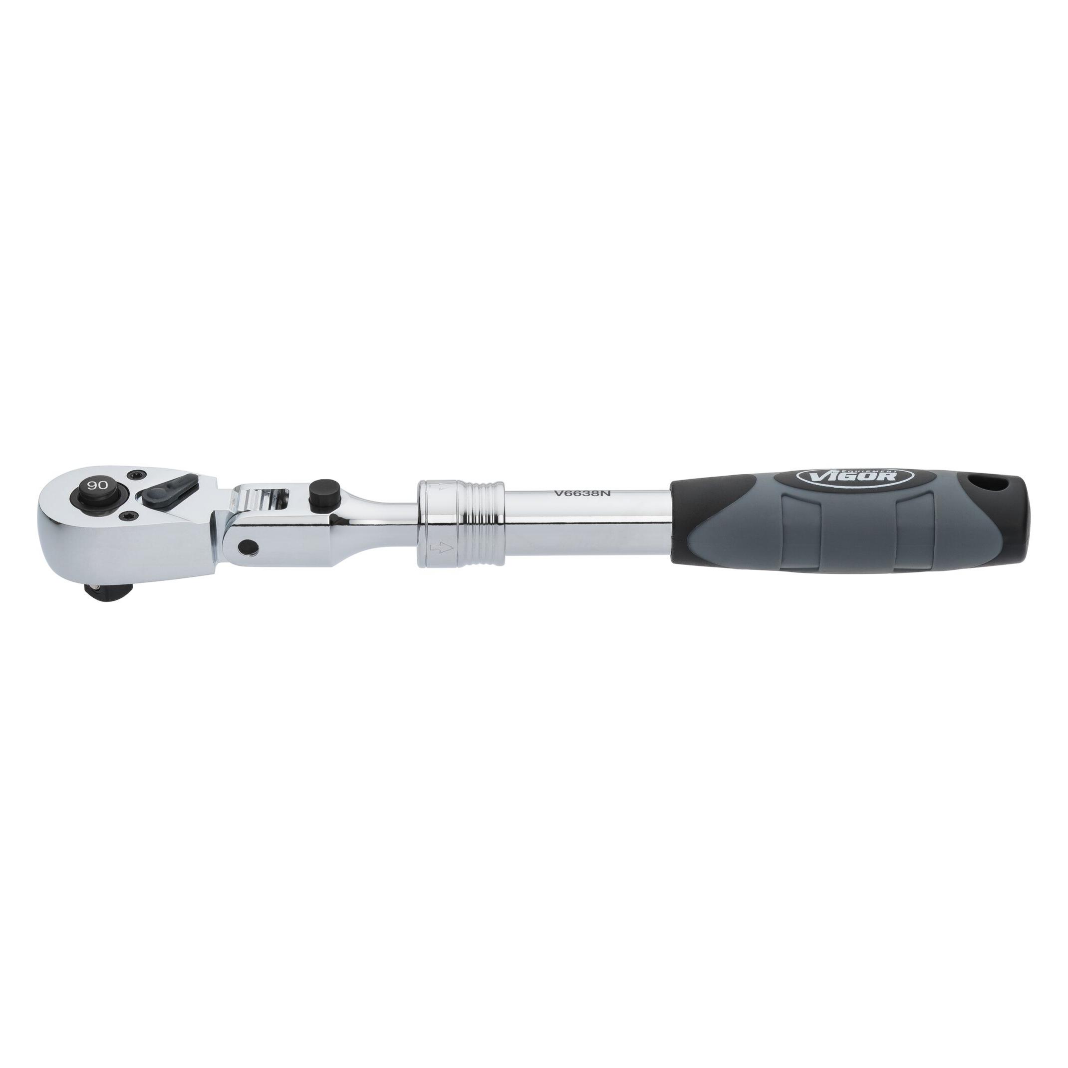 Vigor Teleskop Gelenk-Umschaltknarre V6638N Vierkant 10 mm (3/8 Zoll) 350 mm (3/8") (V6638N)