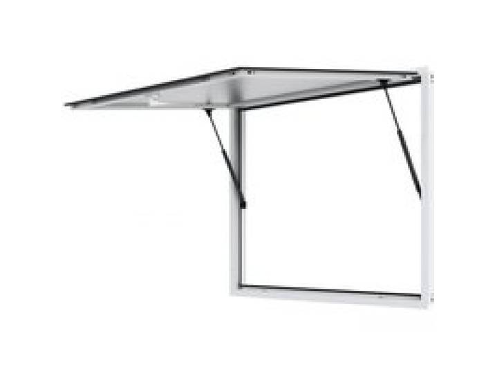 VEVOR Fenêtre de concession, 1220 x 915 mm, fenêtre de service pour camion de restauration en alliage d'aluminium avec porte à auvent et crochet de traction, pour remorque de concession, jusqu'à 85º