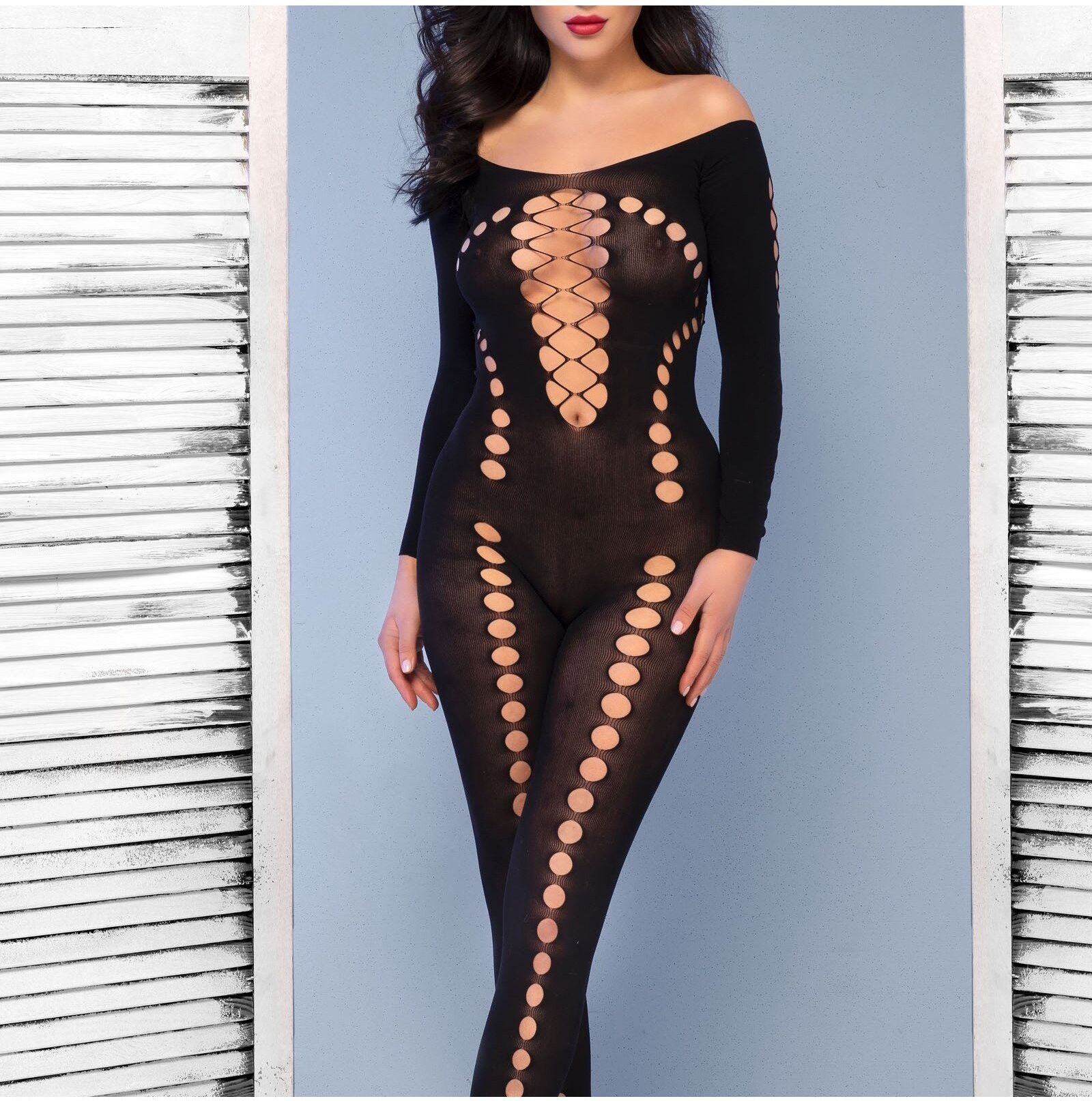 Chilirose Catsuit noir