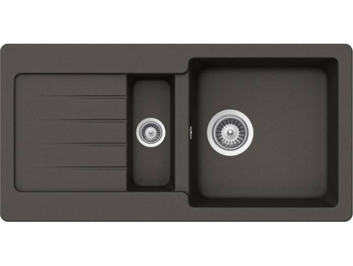 Schock Einbauspüle Einbauspüle Typos D-150S U Asphalt - Unterbauspüle