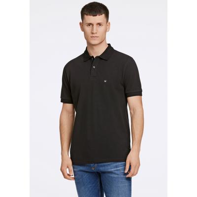 Poloshirt JUNK DE LUXE "Poloshirt Relaxed Fit", Herren, Gr. XXL, schwarz, Obermaterial: 100% Baumwolle, unifarben, lässig geschnitten, Shirts