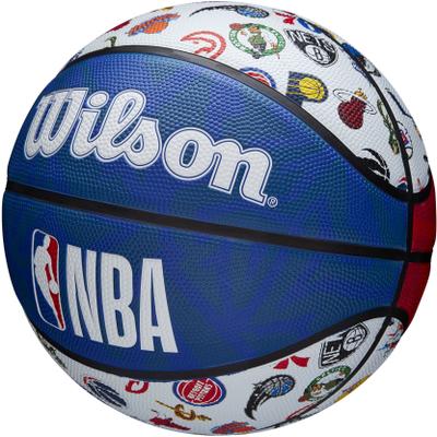 Basketball WILSON "NBA ALL TEAM BSKT RWB SZ7" Gr. 7, bunt, Bälle, Kinder, 7, Synthetik, bedruckt, mit bedruckter Optik, aus Synthetik