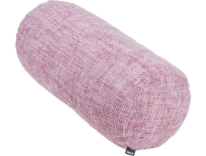 Dekokissen DONE. Twist , rosa (old rose, meliert), B:22cm H:10cm L:50cm, Polyester, Dekokissen_Sitzkissen_Kissenhüllen, Dekokissen, Geflochtene Optik