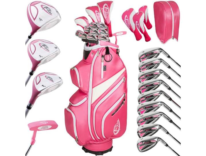 Pack de Golf de 13 Pièces avec sac de transport - rose