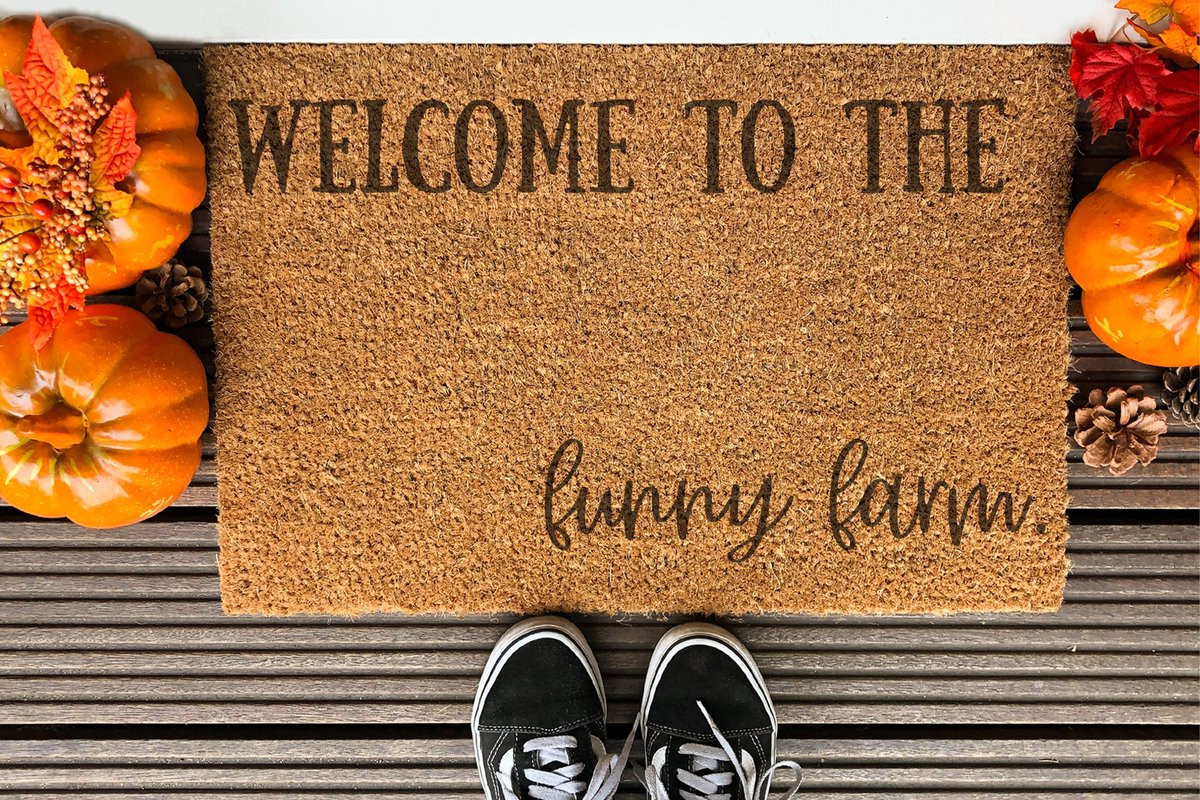 Welcome To The Funny Farm Ingangsmat 60 x 40 cm