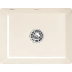 Villeroy und Boch Unterbauspüle 331002KR mit Ablaufgarnitur und Excenterbetätigung, Crema