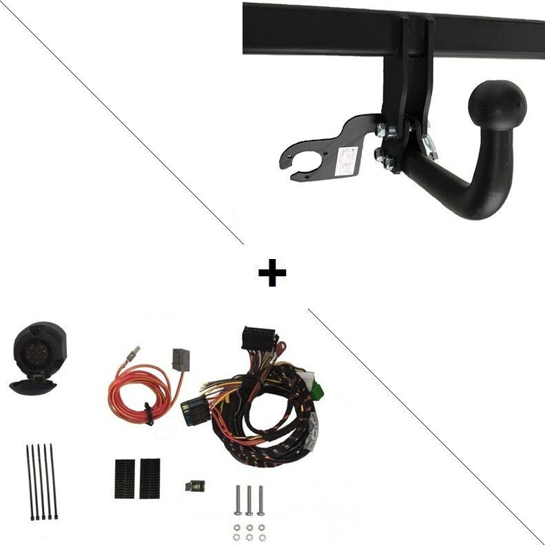 Attelage Renault Symbioz y compris hybride (05/2024-) col de cygne + Faisceau spécifique 13 broches Trail-Tec