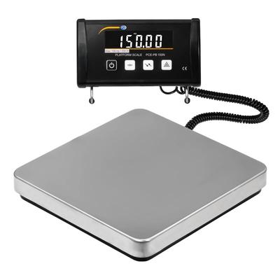 PCE Instruments PCE-PB 150N Plattformwaage max. 150 kg |LC-Display |USB bidirektional |PEAK Funktion |Füllstands Control