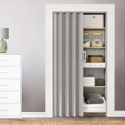 Techni Home Home Studio PVC Foldable Accordion Door, Space-Saving, Room Divider Door