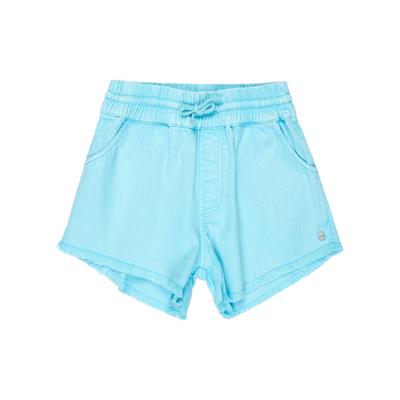 Bermudas ROXY "Scenic Route", Mädchen, Gr. 10, Normalgrößen, blau (aqua splash), Obermaterial: 100% Baumwolle., Hosen Bermudas