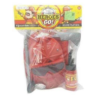 Adar Feuerwehrmann-Set mit Helm und Maske (54615685)
