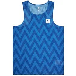 Saysky Herren Zig Zag Flow Air Singlet blau