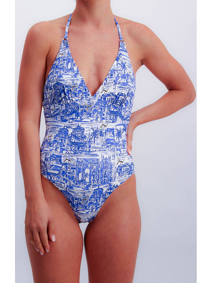 Joop! Bodywear Badeanzug in Blau - 38
