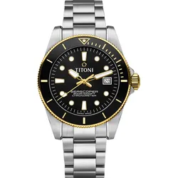 Titoni Herren Seascoper 83300 SYS-BK-248 Sonderangebot - schwarz,silber - 42mm
