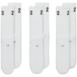 Nike, Herren, Sportsocken, Herren Socken U J Essential Crew 3Pr 144, Mehrfarbig, Schwarz