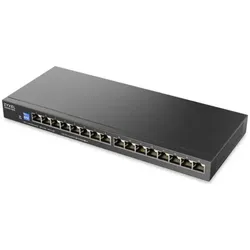 Zyxel GS1100-16E Unmaneged Slim (16 Ports), Netzwerk Switch, Schwarz