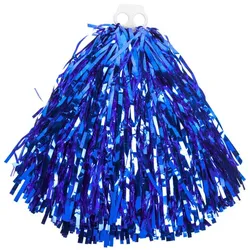 Pompon, "Metallic", blau
