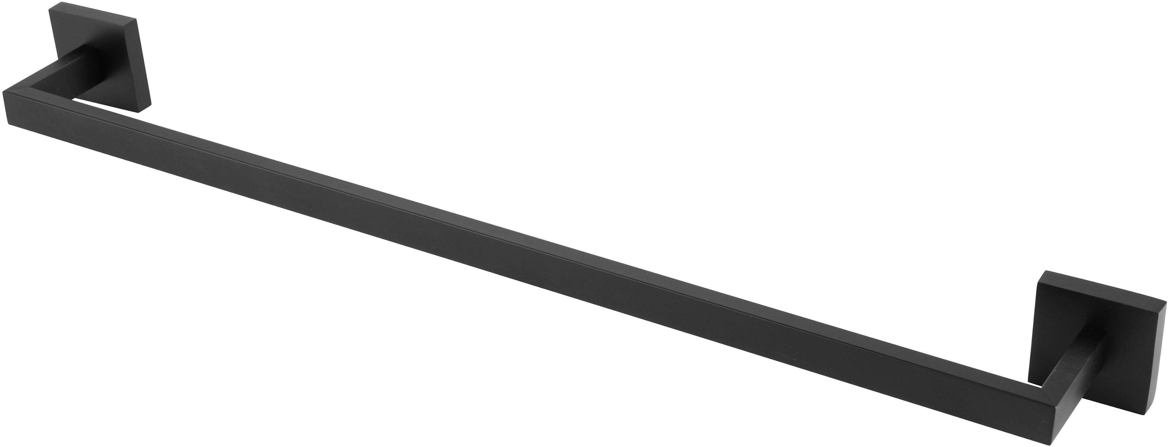 Tecnomat BARRA PORTASALVIETTE SERIE SVART ACCIAIO INOX NERO FISSAGGIO A MURO