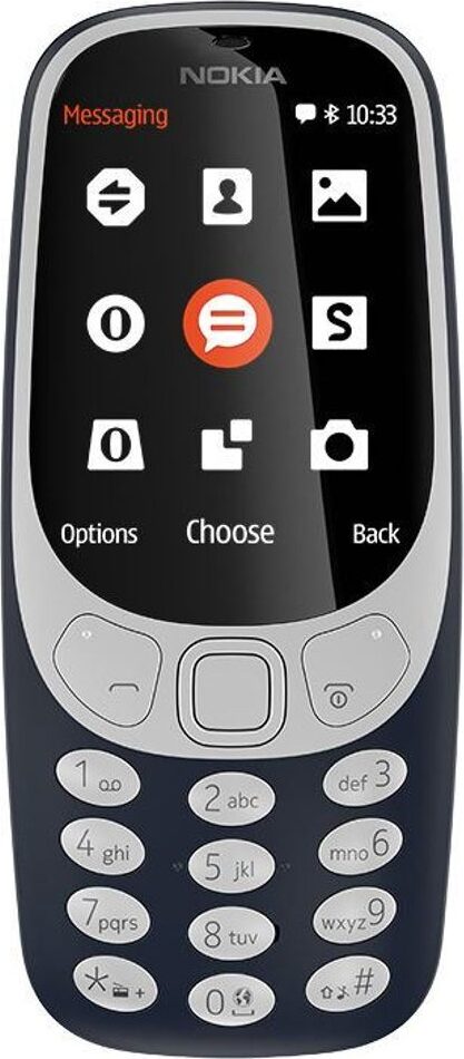 Nokia 3310, Balken, Dual-SIM, 6,1 cm (2.4"), 2 MP, 1200 mAh, Blau