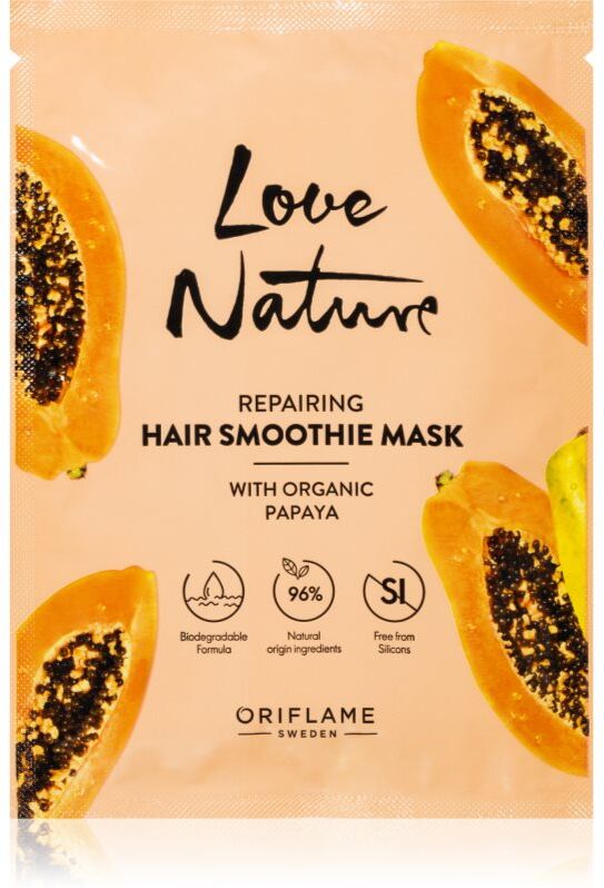 Oriflame Love Nature Organic Papaya masque cheveux régénérant 30 ml