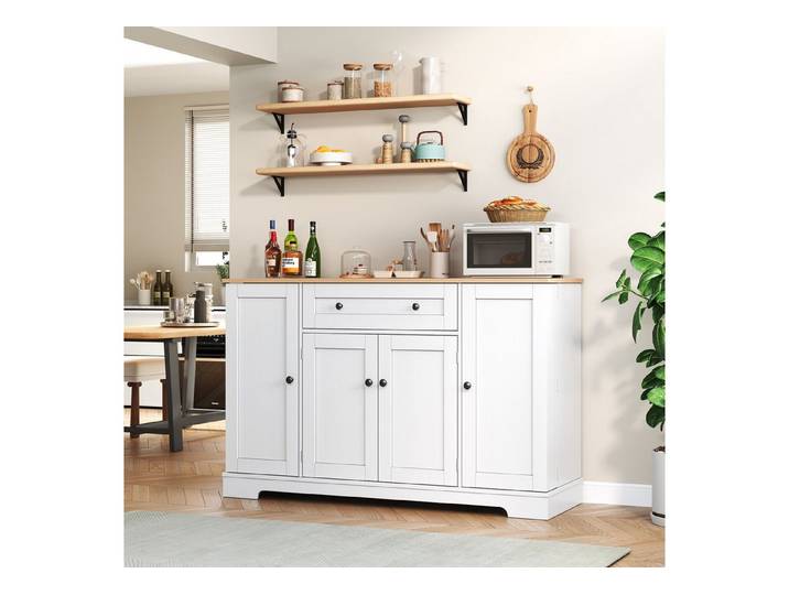 Fine Life Pro Sideboard Küchenbuffet modern, 138 cm, Schublade, Regaltüren, Böden