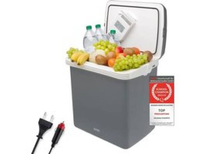 Glacière électrique 32L Boîte Glacière 12/220 V - Portable Voiture Camping - Glaciere Electrique Voiture Gris