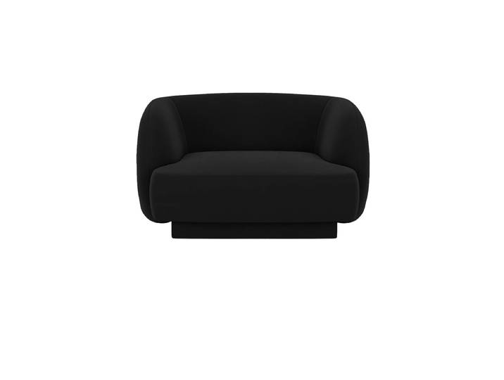Designsessel „Miley“ Samt Schwarz Chosen by Bloomingloft
