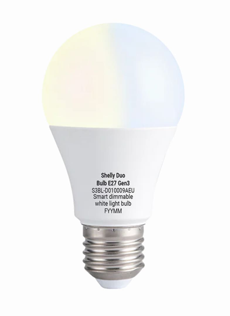 Shelly Plug & Play Duo Bulb E27 Gen3 LED Lampe dimmbar Messfunktion WLAN BT