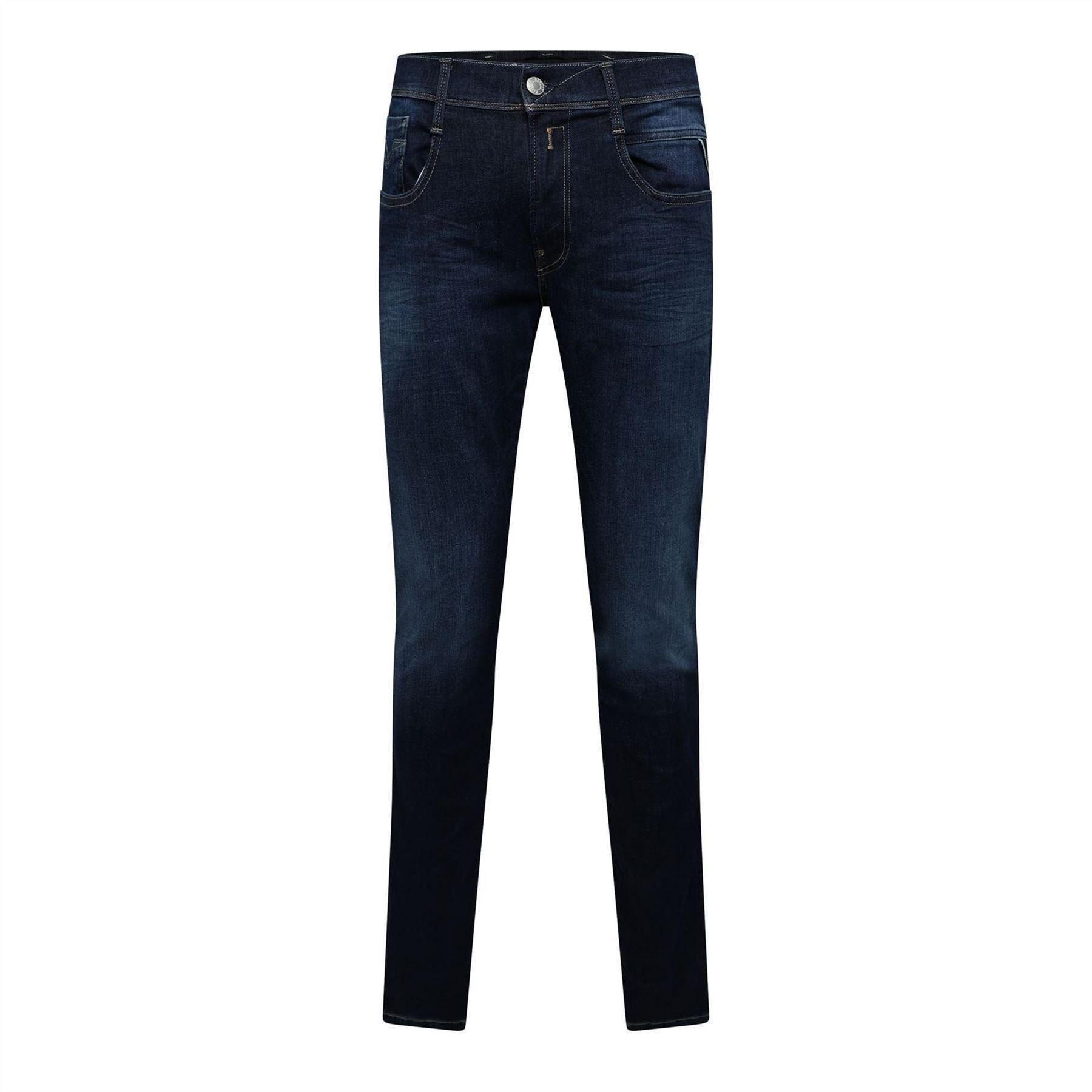 Replay Anbass Slim-fit herenjeans (Blauw)