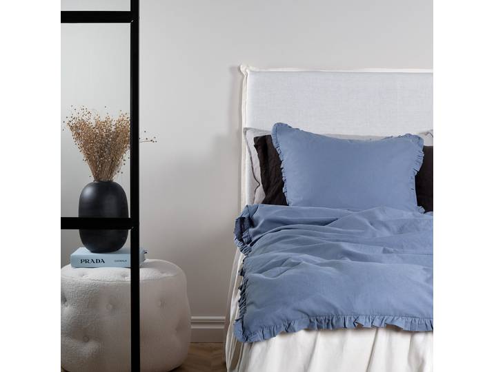 Plaid Lias 150 x 0 x 200cm Blau/Blau Baumwollstoff