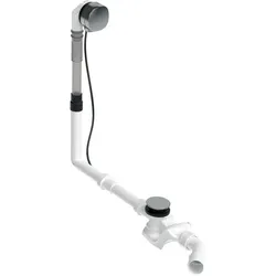 Duravit, Siphon, Ab-/Überlaufgarnitur QUADROVAL mit Wanneneinlauf chrom (Überlaufgarnitur)