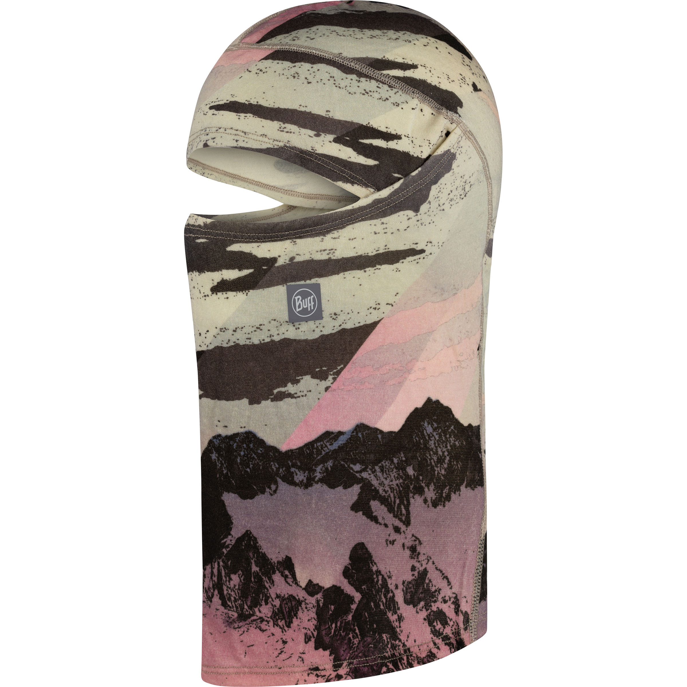 Buff Merino Midweight Hinged Sturmhaube Sturmhauben & Balaclavas beige Skifahren | Freeride Schnell trocknend Merinowolle